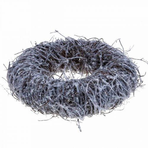 Floristik21 Dekokranz Natur, Rebenkranz, Naturkranz Ø25cm beschneit
