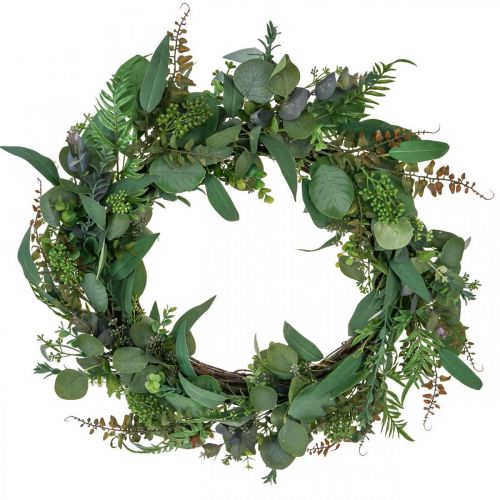 Dekokranz Blätter Eukalyptus Kranz Grün Künstlich Ø55cm