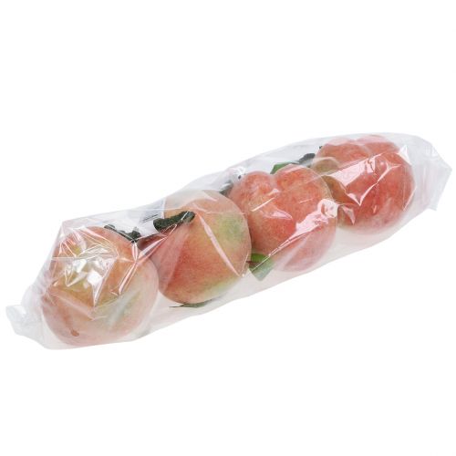 Dekoobst Pfirsich Rosa Ø8cm L10cm 4St