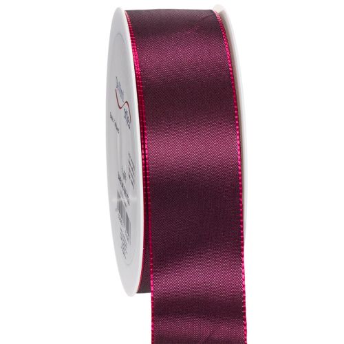 Artikel Taftband Geschenkband 40mm x 50m Burgunderrot für Dekoration und Verpackung