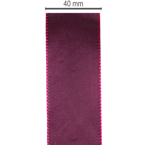 Taftband Geschenkband 40mm x 50m Burgunderrot für Dekoration und Verpackung | Floristik21.de