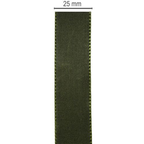 Taftband glänzend Grün 25mm 50m für Dekoration und Floristik | Floristik21.de