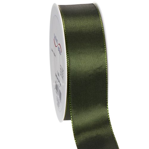 Satinband Taft Grün 40mm x 5m für Geschenkverpackung und Dekoration