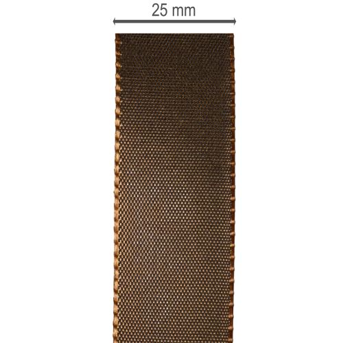 Taftband Braun 25mm x 50m auf Rolle für Dekoration | Floristik21.de