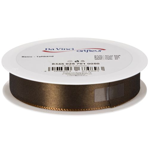 Taftband Braun 25mm x 50m auf