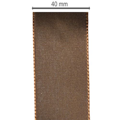 Geschenkband Taft 40mm Braun glänzend 50m | Floristik21.de