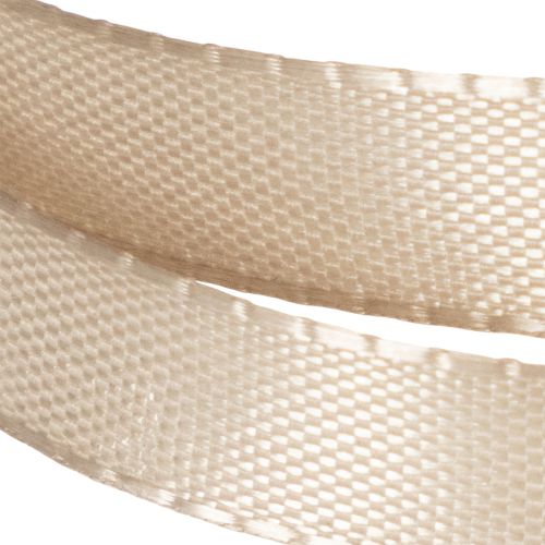 Geschenkband Stoff Beige 10mm