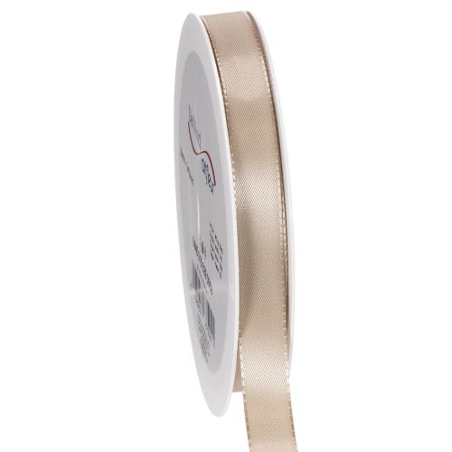 Dekoband Satinband Beige 15mm 50m/Rolle