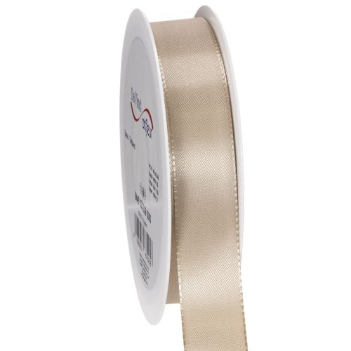 Dekoband Satin Beige Taftband 25mm x 50m einkaufen | Floristik21.de