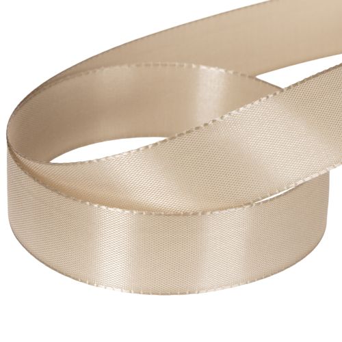 Dekoband Satin Beige Taftband
