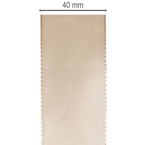 Dekoband Taftband Rolle 40mm 50m Beige | Floristik21.de