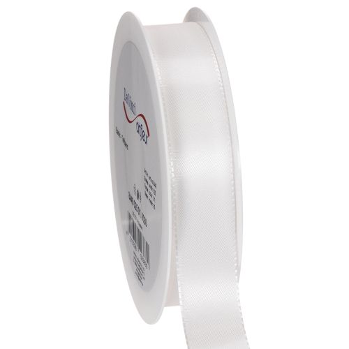 Dekorationsband Weiß 25mm 50m einkaufen | Floristik21.de