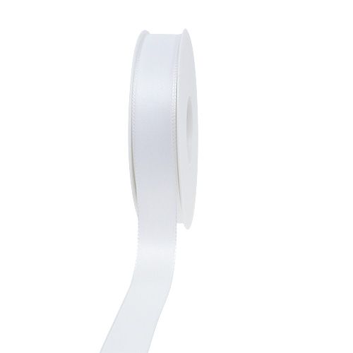 Dekorationsband Weiß 25mm 50m