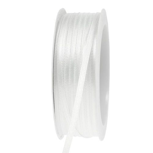 Dekorationsband weiß 3mm 50m