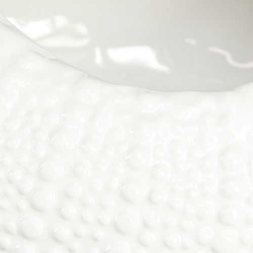 Artikel Dekoschale Keramik Maritim Weiß Oval 19x15x8,5cm - Elegante Wohnaccessoires