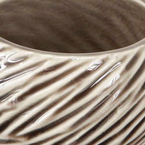Artikel Dekoschale Keramik Spiral Beige Braun Ø9cm 4St – Elegantes Wohnaccessoire
