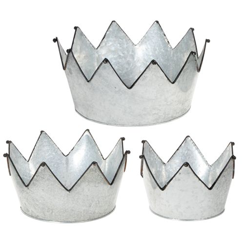 Dekoschale Metallschale Krone