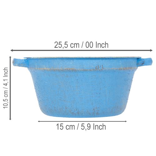 Dekoschale Übertopf Blau