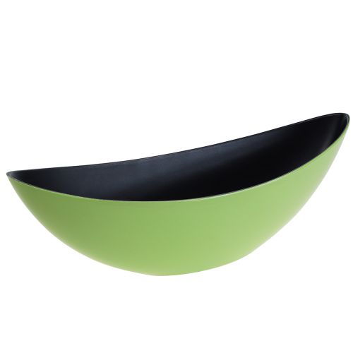 Floristik21 Dekoschale Oval Pflanzschiffchen Grün 38,5x12,5x13cm