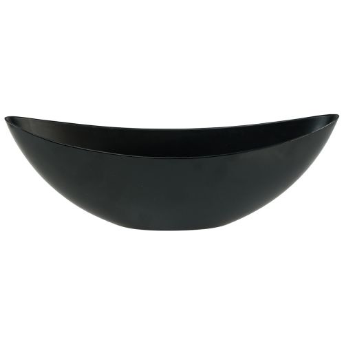 Artikel Dekoschale Schwarz Tischdeko Pflanzschiffchen 38,5x12,5x13cm