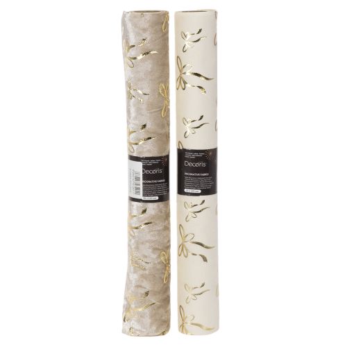 Tischband Dekostoff Beige