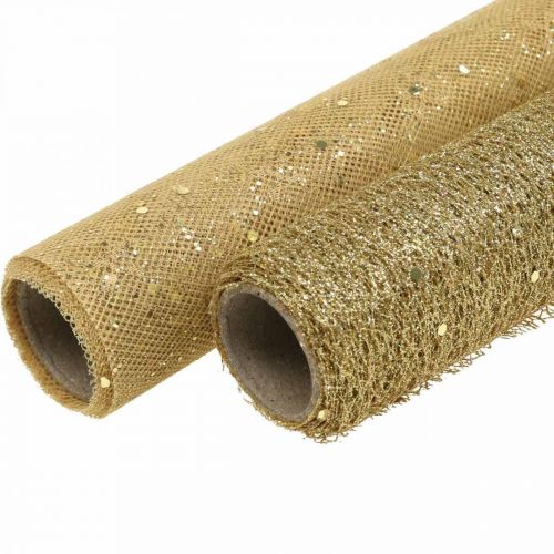 Tischband Dekostoff Gelb Gold x 2 Sortiert 35x200cm