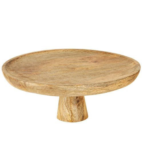 Artikel Dekoteller Holz mit Fuß Tortenständer Ø25cm Natur