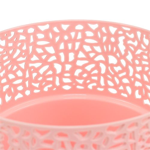 Floristik21 Dekotopf Plastik Rosa Ø13cm H13,5cm 1 St