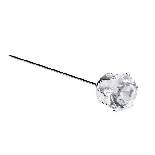 Floristik21 Diamantnadel Silber Ø10mm L6cm 36St