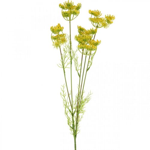 Floristik21 Gelber Dill, Künstliche Kräuterpflanze, Dill zum Dekorieren L80cm