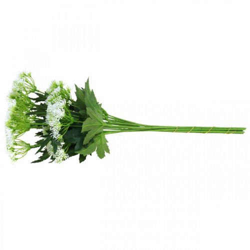 Artikel Dill blühend, Künstliche Kräuter, Dekopflanze Grün, Weiß 49cm 9St