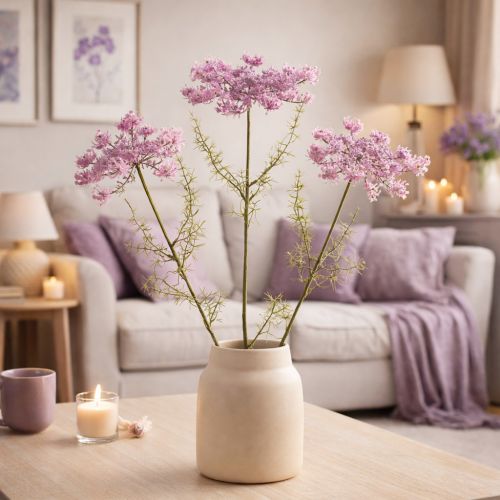 Artikel Seidenblume Dill künstliche Pflanze Lila 70 cm für elegante Dekoration