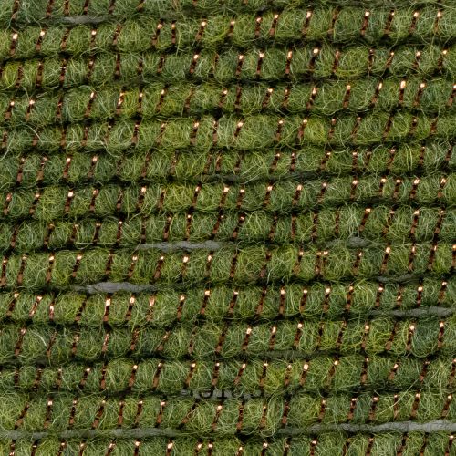 Artikel Wollkordel Grün mit Goldfaden 5m x 5mm und Draht für Dekoration und Basteln