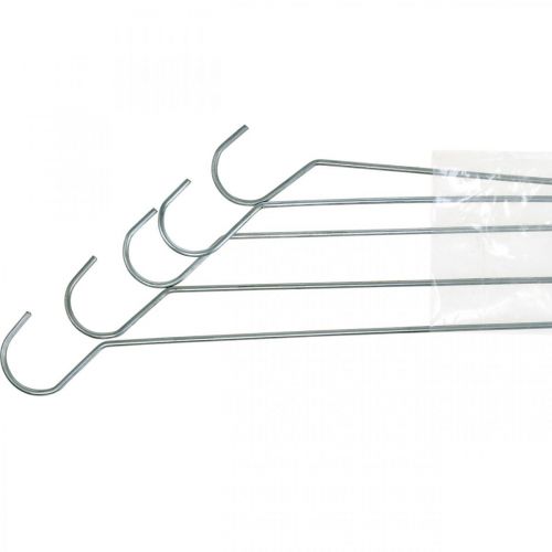 Artikel Metall-Haken, Doppelhaken Silbern L L35cm 5St