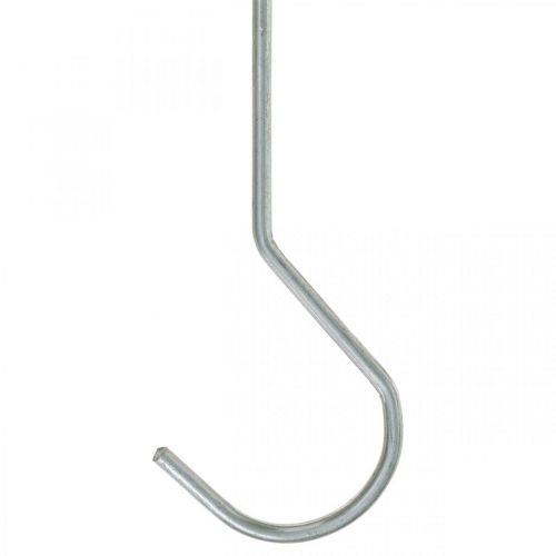 Metall-Haken, Doppelhaken Silbern XL L40cm 5St