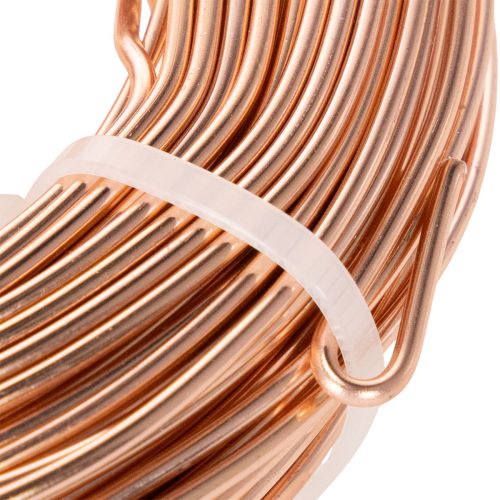 Aluminiumdraht Rolle 60m 500g Kupfer für Floristik und Bastelarbeiten | Floristik21.de