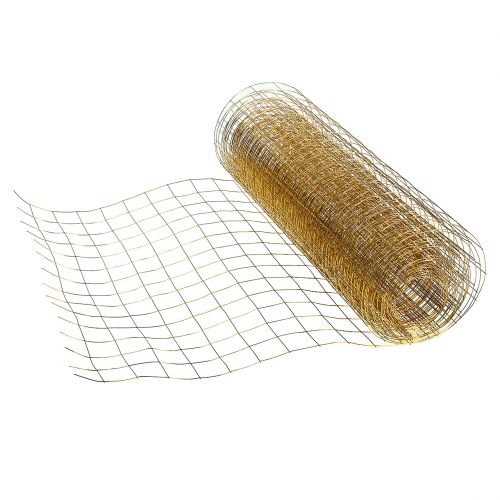 Floristik21 Drahtgeflecht Gold Deko Draht 35cm 5m