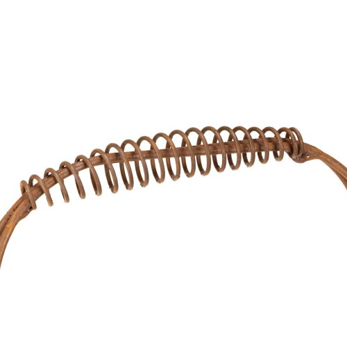 Artikel Drahtkorb oval Gitterkorb mit Henkel Gartendeko Rost 30/25cm 2er-Set