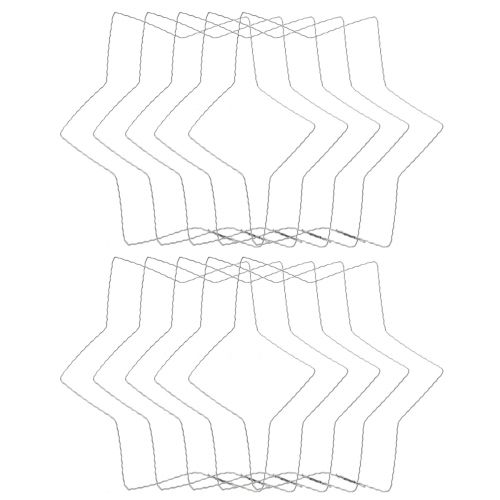Artikel Drahtstern Wellenring Weihnachten Kränze Dekoration 30cm 10 St