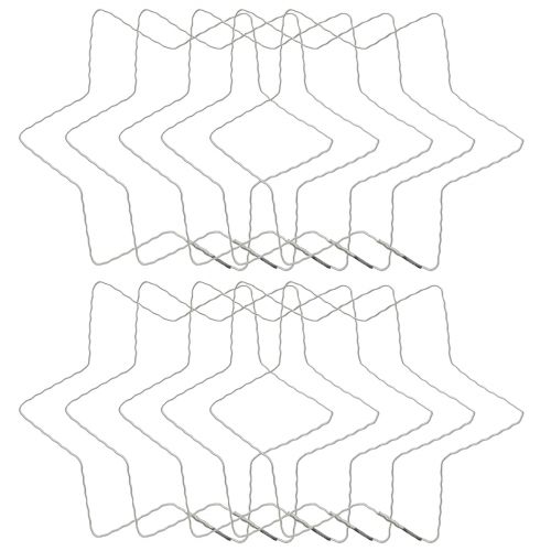 Artikel Drahtstern Wellenring Metall für Weihnachtskranz 20cm 10 St