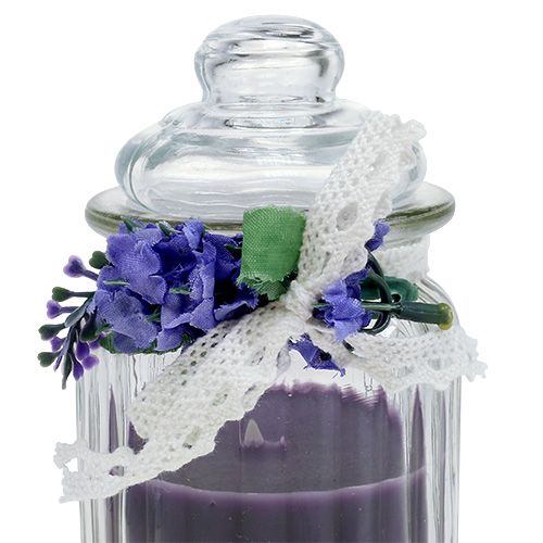 Floristik21 Duftkerze im Glas Lavendel Ø7,5cm H13cm 2St