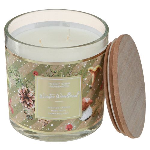 Artikel Duftkerze Winter Woodland Glas Ø9,5cm H10,5cm - Aromatische Winterkerze