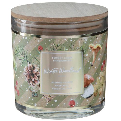 Artikel Duftkerze Winter Woodland Glas Ø9,5cm H10,5cm - Aromatische Winterkerze