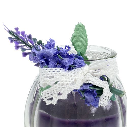 Floristik21 Duftkerzen Lavendel im Glas Ø7cm H7cm 2St