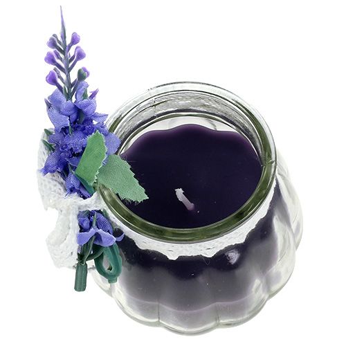 Floristik21 Duftkerzen Lavendel im Glas Ø7cm H7cm 2St