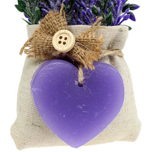 Floristik21 Lavendelsäckchen mit Herz 18cm