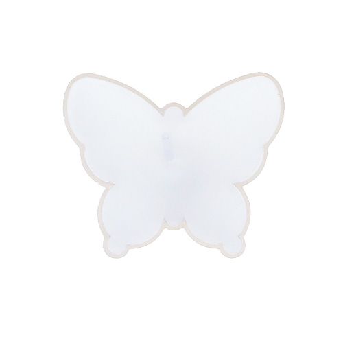 Floristik21 Duftteelicht Schmetterling Ø4,8cm H2cm Weiß 6St
