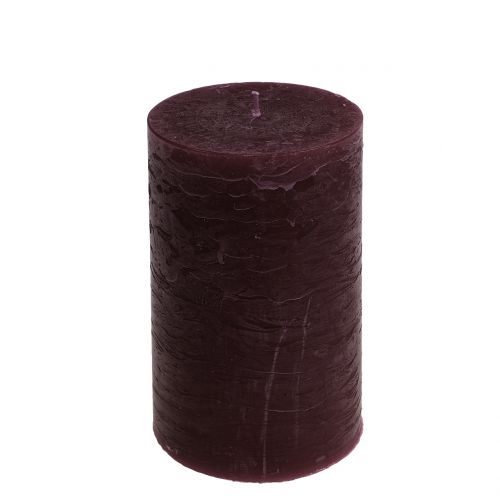 Floristik21 Durchgefärbte Kerzen Burgund 85x150mm 2St