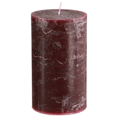 Artikel Durchgefärbte Stumpenkerzen Burgund 70x120mm - Set aus 4 für stimmungsvolle Dekoration
