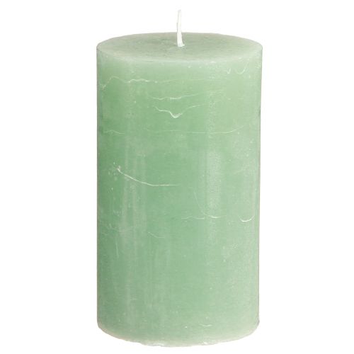 Artikel Durchgefärbte Kerzen Grün Jade Stumpenkerzen 70×120mm 4St für stimmungsvolle Dekoration